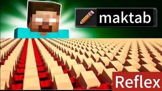 Minecraft lekin men va Qishloqilar Maktabga bordik lekin Jamolga ... / UZBEKCHA LET'SPLAY