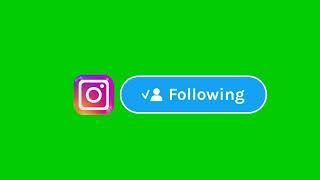 Instagram follow green screen (copyright free)|green screen|Green screen|