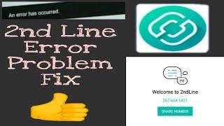 2nd Line An Error Has Occured Problem Fix  Try करलो  | Tech Dost |