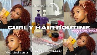 CURLY HAIR ROUTINE: defined curls, my top products + edge tutorial