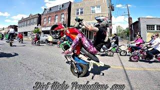 GROM STREET STUNTS @ RANDO'S RIDE 2016 - ST. LOUIS CIRCLE THE CITY - MSX125 STUNTING