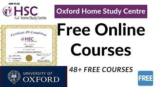 Free Online Courses with Certificate  - Oxford Home Study Centre - OHSC - HowToDo