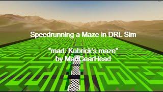 Speedrunning a Maze (The Drone Racing League Simulator)