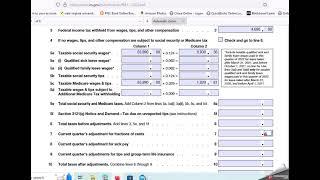 Payroll Form 941 and 941 B