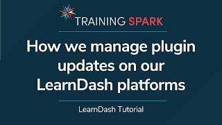 How we manage plugin updates on our LearnDash platforms