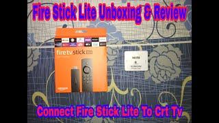 Amazon Fire TV Stick Lite Unboxing & First Impressions Review | Connect Fire Stick Lite To CRT TV