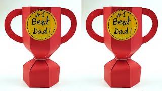 Father's Day Crafts || How to Make Fathers Day Special Paper Trophy || DIY Handmade Crafts