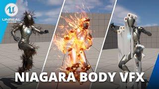 Make these Awesome Niagara Body VFXs with this FREE Asset for Unreal Engine 5!