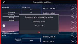 Kinemaster Exporting Problem Something Went Wrong While Saving Please Try Again Codec Initialization