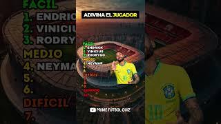 Adivina el jugador brasileño ⭐ #adivinaeljugador #quizfutbol #trivia #neymar #brazil #football