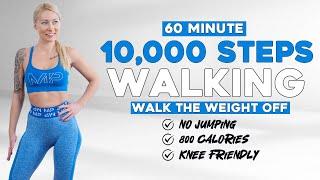 10000 STEPS WALKING WORKOUT | 10K Steps Challenge! 1 Hour Fat Burning Endurance Knee Friendly