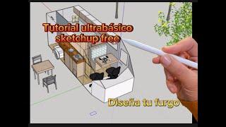 Tutorial básico sketchup free (2024) y acompáñanos a diseñar una furgo camper