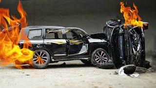 Land Cruiser VS Honda Civic Crash Test | Cars Destruction in Slow Motion