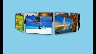 3D Images slideshow using html and css