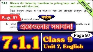 Class 9 English Chapter 7.1.1 Page 97 | The Power of Inclusive Language 7.1.1 Page 97 Q. Answer