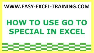 Task 12 - How to use Go To special (formulas) in Excel - EXERCISES FOR BEGINNERS