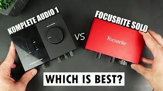 Komplete Audio VS Focusrite Scarlett - Which is Best? | Audio Interface Comparison 2020