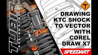 DRAWING KTC SHOCK TO VECTOR WITH COREL DRAW X7 || SPEED ART