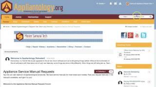 How to Search for Appliance Repair Manuals and other Content at Appliantology