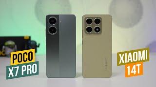 Poco X7 Pro - Xiaomi 14T Сравнение смартфонов