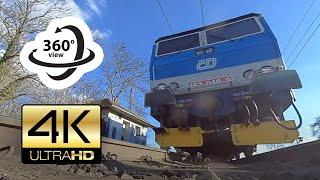 360° camera under train (4K)