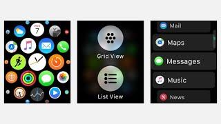 Apple Watch App Layout Change | Toggle Between Grid And List View | Geeky Eyes