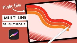 How to Create a Multi Line Rainbow Brush in Procreate: Procreate Brush Tutorial