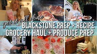 GET IT ALL DONE   |  EASY BLACKSTONE DINNER RECIPE IDEA | GROCERY HAUL | LAUNDRY + CLEAN WITH ME