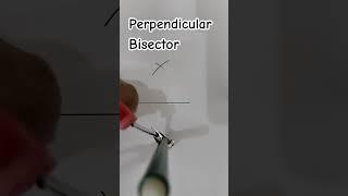 perpendicular bisector| how to draw a perpendicular bisector| YouTube shorts maths solutions videos|