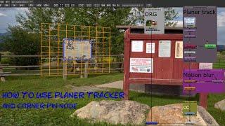 How to use planer tracker and corner pin node ||How to use motion blur  class 08