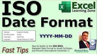 How to Switch Microsoft Excel to ISO 8601 Standard Date Format to Avoid Date Confusion YYYY-MM-DD