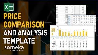 Competitor Price Comparison and Analysis Template | Excel Template for Competition Analysis