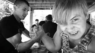 Armwrestling PRACTICE with Roman GROMOV