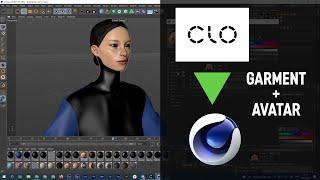 Экспорт из Clo3D в Cinema 4D (Аватар и одежда)