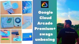 Google Cloud Arcade swags unboxing | Premium+ tier swags | @upheavalacademy376