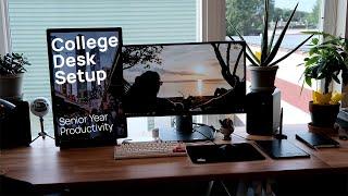 College Desk Setup - Senior Year Productivity (2020)