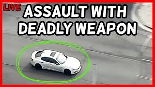 Live Police Chase Los Angeles. DV Situation!  Assault W/ Deadly Weapon. *View Discretion is Advised*