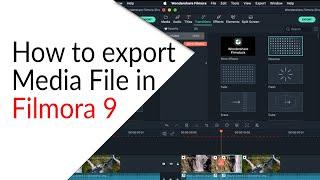 How to Export Media file in Filmora 9 | lonborey