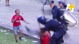 Police Caught Beating Man In Front Of His Children