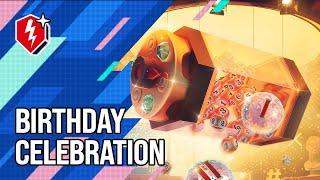 WoT Blitz. Late Night Birthday Lotto + Gifts and Presents