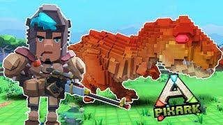 PixARK: How to Tame the Rarest DINOSAURS! (Minecraft + Ark + Cubeworld)