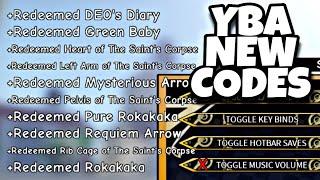 ALL THE NEW YBA CODES! (Lucky Arrows)