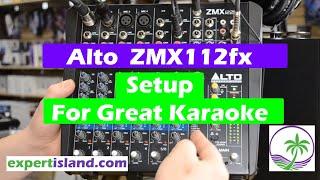Setting up the Alto ZMX122fx Audio mixer for Karaoke and how to work the FX