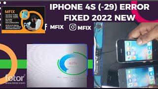 Iphone 4S restore error # 29 fixed in 2022 new video #iphone4s #error-29