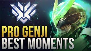 BEST PRO GENJI MOMENTS  - Overwatch Montage