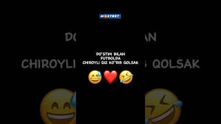 DO'STIM BILAN FUTBOLDA CHIROYLI QIZ KO'RIB QOLSAK ️ #shorts #tiktok #instagram #youtubeshorts