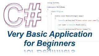 C# - Very Basic .NET Core Console Application for Beginners