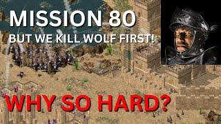 (Part 1?) Can you beat Mission 80 while KILLING THE WOLF FIRST? - Stronghold Crusader
