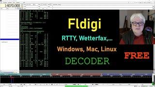 RTTY, Wetterfax dekodieren mit "Fldigi" (kostenlos, Windows, Mac, Linux) Download, Einrichtung, Demo