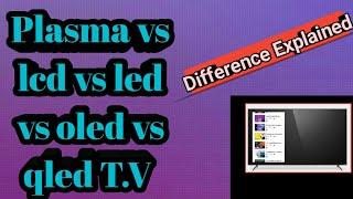 Plasma vs led vs lcd vs oled vs qled tv